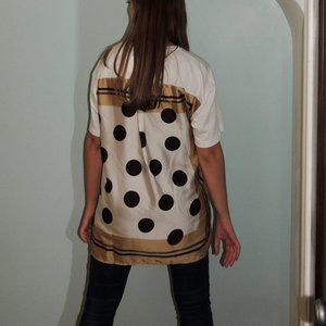 Zara Silk Printed Back Tee